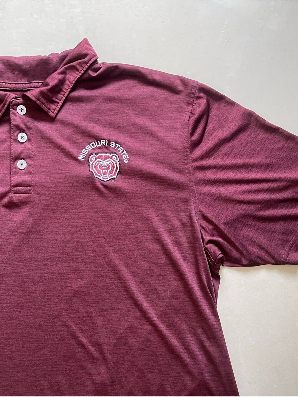 Missouri State Bears Maroon Polo with Bear Logo